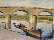 unknow artist The Bridge at Remich oil painting reproduction